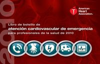 cover image of Libro de bolsillo de atención cardiovascular de emergencia para profesionales de la salud de 2010 en español