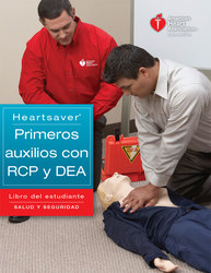 cover image of Libro del estudiante de Heartsaver® primeros auxilios con RCP y DEA en español