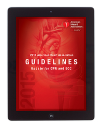 cover image of 2015 American Heart Association Guidelines Update for CPR and ECC eBook