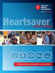 cover image of Tarjeta de recordatorio digital de Heartsaver® RCP y DEA en niños y lactantes
