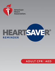 cover image of Heartsaver Adult CPR AED Digital Reminder Card