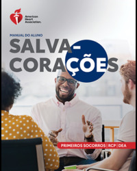 cover image of eBook do Manual do aluno de Primeiros Socorros e RCP com DEA do Salva-Corações